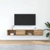 Artisan Oak TV Cabinets - Space-Saving 2 pcs Set | HipoMarket