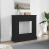 Black Oak Fireplace Surround - Durable Engineered Wood | HipoMarket