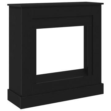 Black Oak Fireplace Surround - Durable Engineered Wood | HipoMarket