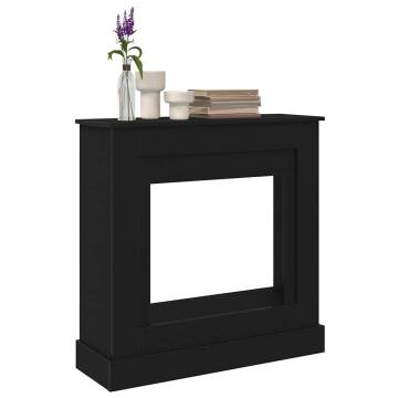 Black Oak Fireplace Surround - Durable Engineered Wood | HipoMarket