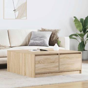 Sonoma Oak Coffee Table with Drawers | Stylish & Practical