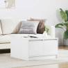  Coffee Table with Drawers White 70.5x70x40 cm Colour white Size 70.5 x 70 x 40 cm Quantity in Package 1 