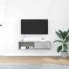 Concrete Grey TV Cabinet - Space-saving Design | HipoMarket