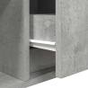 Concrete Grey TV Cabinet - Space-saving Design | HipoMarket