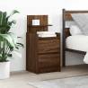  Bedside Cabinets with 2 Drawers 2 pcs Brown Oak 38x34x80 cm Colour brown oak Quantity in Package 2 