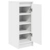 Shoe Cabinet White - 29.5x34x76 cm Engineered Wood