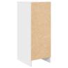 Shoe Cabinet White - 29.5x34x76 cm Engineered Wood