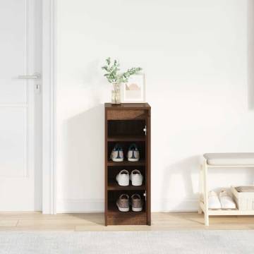 Shoe Cabinet Brown Oak - Stylish Storage Solution | HipoMarket