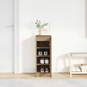 Artisan Oak Shoe Cabinet - Stylish & Durable Storage Solution