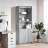  Highboard Grey Sonoma 70x35x180 cm Engineered Wood Colour grey sonoma Quantity in Package 1 Width 70 cm 