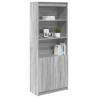 Highboard Grey Sonoma 70x35x180 cm - Quality Engineered Wood