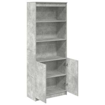 Highboard Concrete Grey - Stylish Storage Solution | HipoMarket