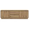 TV Cabinet with LED Lights in Artisan Oak - 160.5 cm