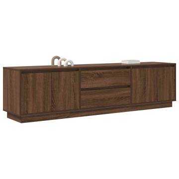 LED TV Cabinet in Brown Oak - Stylish & Functional | HipoMarket