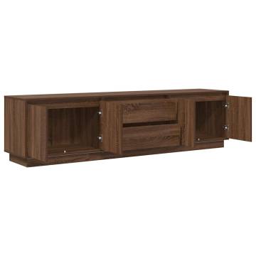 LED TV Cabinet in Brown Oak - Stylish & Functional | HipoMarket