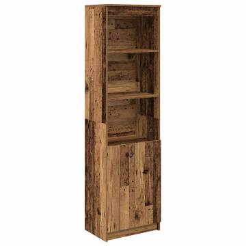 Highboard Old Wood 50x35x180 cm - Stylish Storage Solution