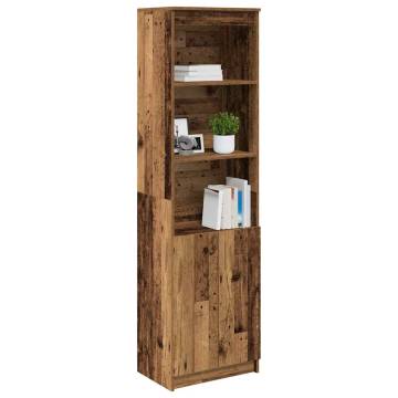 Highboard Old Wood 50x35x180 cm - Stylish Storage Solution