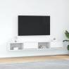  TV Cabinets 2 pcs White 100x31x25.5 cm Engineered Wood Colour white Quantity in Package 2 Width 100 cm 