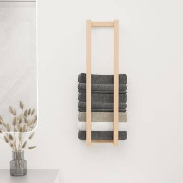 Stylish Solid Wood Pine Towel Rack - Space-Saving Design