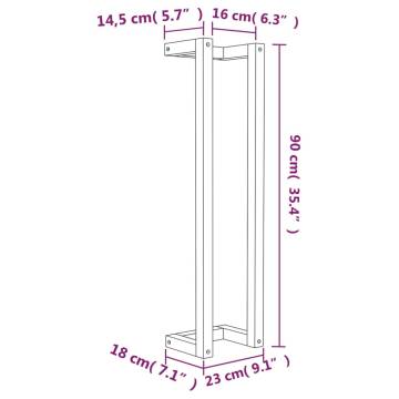 Stylish Solid Wood Pine Towel Rack - Space-Saving Design