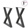  Dining Table Legs 2 pcs Anthracite 70x(72-73.3) cm Steel Colour anthracite Size 70 x (72-73.3) cm Quantity in Package 1 Number of 