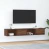  TV Cabinets 2 pcs Brown Oak 80x31x25.5 cm Engineered Wood Colour brown oak Quantity in Package 2 Width 80 cm 