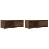 Stylish Brown Oak TV Cabinets - Space Saving & Durable Design