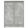 Shoe Cabinet Concrete Grey - 57x34x76 cm Engineered Wood