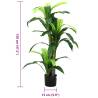 Artificial Dracaena Tree 120 cm - Lifelike Green Decor