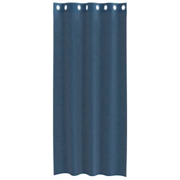 Royal Blue Voile Curtains with Grommets - 2 pcs