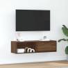  TV Cabinet Brown Oak 100x31x25.5 cm Engineered Wood Colour brown oak Quantity in Package 1 Width 100 cm 