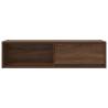 Brown Oak TV Cabinet - 100x31x25.5 cm Engineered Wood