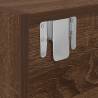 Brown Oak TV Cabinet - 100x31x25.5 cm Engineered Wood