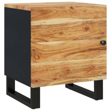 Industrial Bedside Cabinets 2 pcs - Solid Acacia Wood