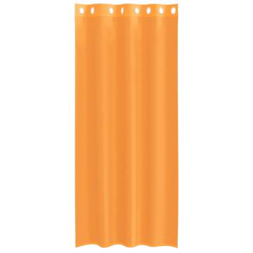 Voile Curtains with Grommets - Orange 140x225 cm - 2 pcs