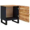 Industrial Bedside Cabinets 2 pcs - Solid Acacia Wood