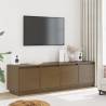 Stylish Honey Brown TV Cabinet - Solid Pine Wood | HipoMarket