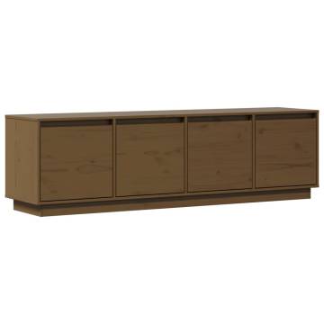 Stylish Honey Brown TV Cabinet - Solid Pine Wood | HipoMarket