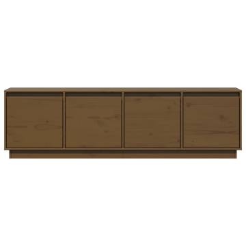 Stylish Honey Brown TV Cabinet - Solid Pine Wood | HipoMarket