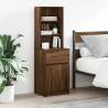  Bedside Cabinet Brown Oak 39x35x125 cm Engineered Wood Colour brown oak Quantity in Package 1 