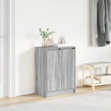 Shoe Cabinet Grey Sonoma | Stylish Storage Solution