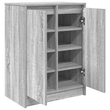 Shoe Cabinet Grey Sonoma | Stylish Storage Solution