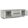 Stylish LED TV Cabinet - Concrete Grey 160.5x41x50 cm