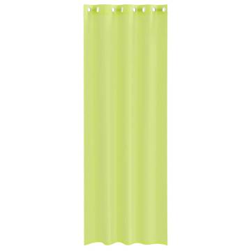 Voile Curtains with Grommets - Apple Green 140x300 cm | HipoMarket