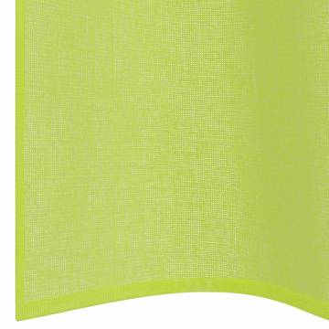 Voile Curtains with Grommets - Apple Green 140x300 cm | HipoMarket