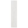 Stylish White Book Cabinet & Room Divider - Solid Pinewood