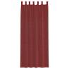 Voile Curtains with Rod Pockets 2 pcs Wine Red - Hipomarket