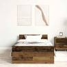 Old Wood Bed Frame 90x190 cm - Stylish & Durable