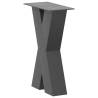 X-Shaped Coffee Table Legs - Anthracite Steel (28x42-43 cm)