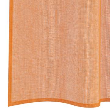 Voile Curtains with Loops - Terracotta 140x245 cm - 2 pcs